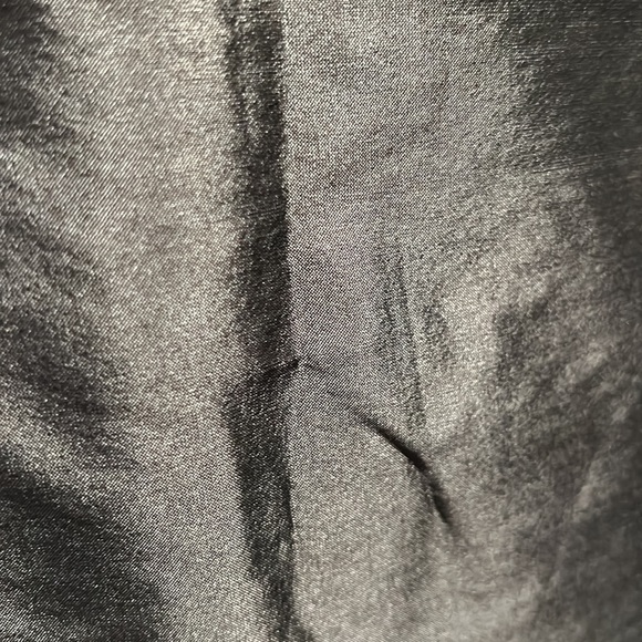 MONIQUE LHUILLIER Bridesmaids One Shoulder Pleated Slate Color A Line Dress - Picture 9 of 11